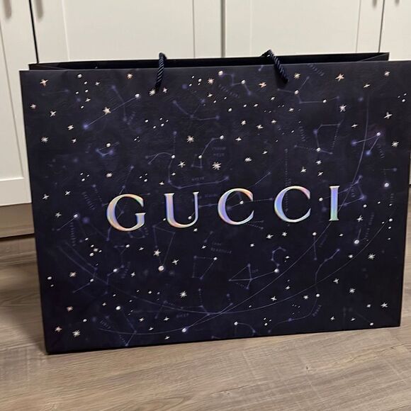Gucci Authentic 2022 Equilibrium Navy & Light Blue 'Cosmogonie' Constellation Me - Picture 2 of 7